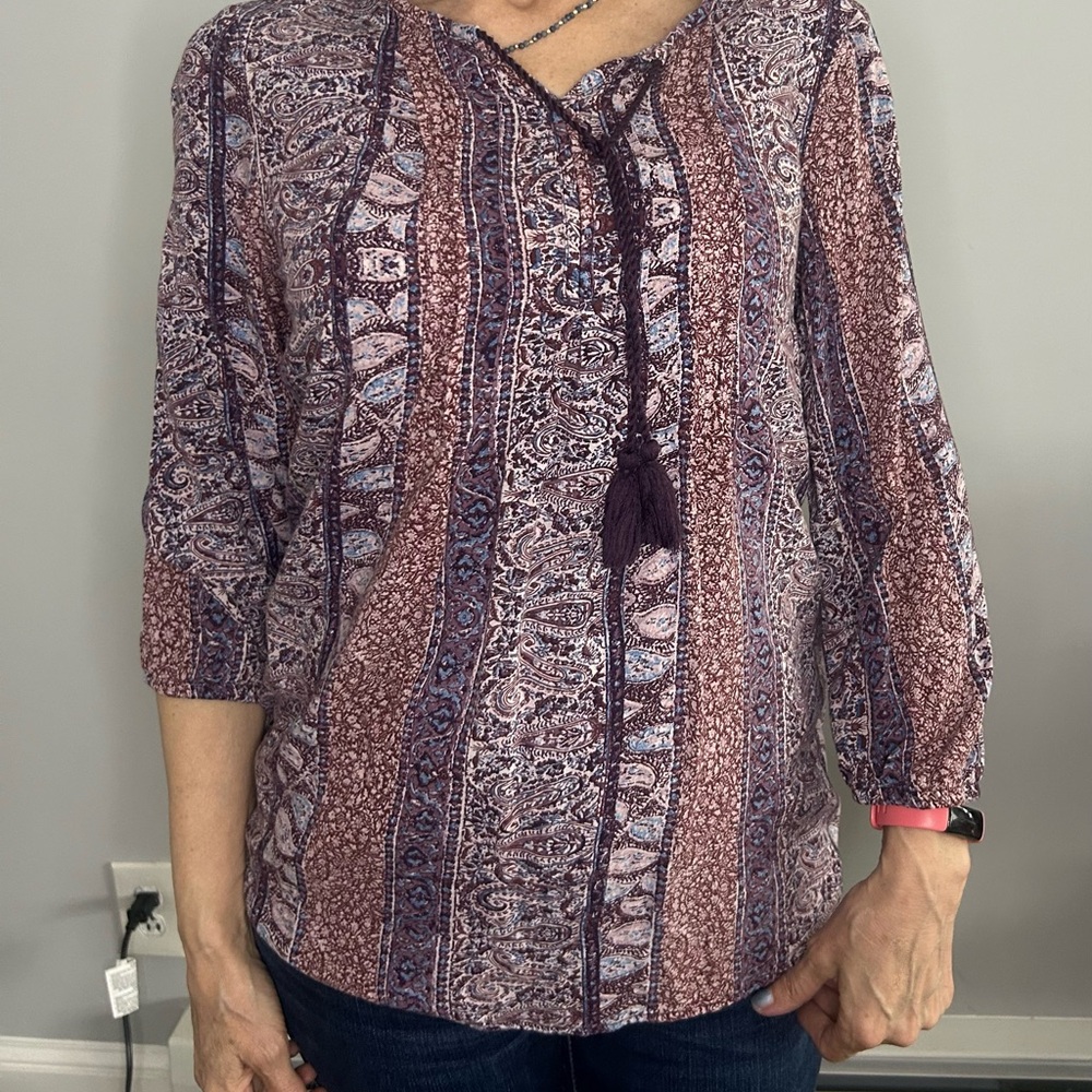 Bohemian Print Women's Top
